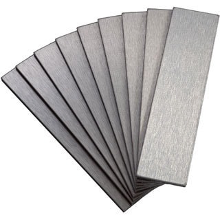 Aspect Stainless Peel and Stick Tiles (6 square feet)