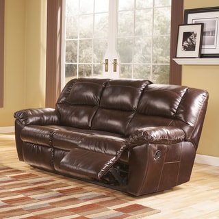 See Reviews Signature Design by Ashley Rouge DuraBlend Mahogany Reclining Sofa