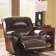 Signature Design by Ashley Rouge DuraBlend Mahogany Rocker Recliner
