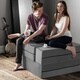 Jaxx Zipline Convertible Sleeper Chair and Ottoman/ Twin-size Bed