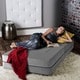 Jaxx Zipline Convertible Sleeper Chair and Ottoman/ Twin-size Bed