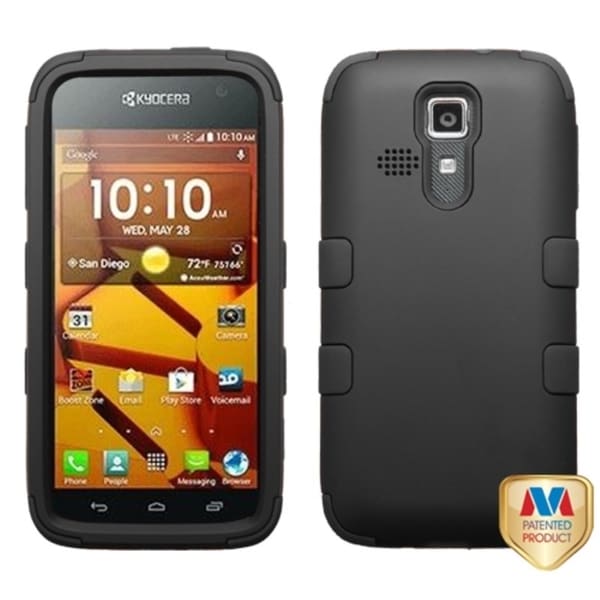 INSTEN Shock Proof PC Soft Silicone Hybrid Phone Case Cover for Kyocera