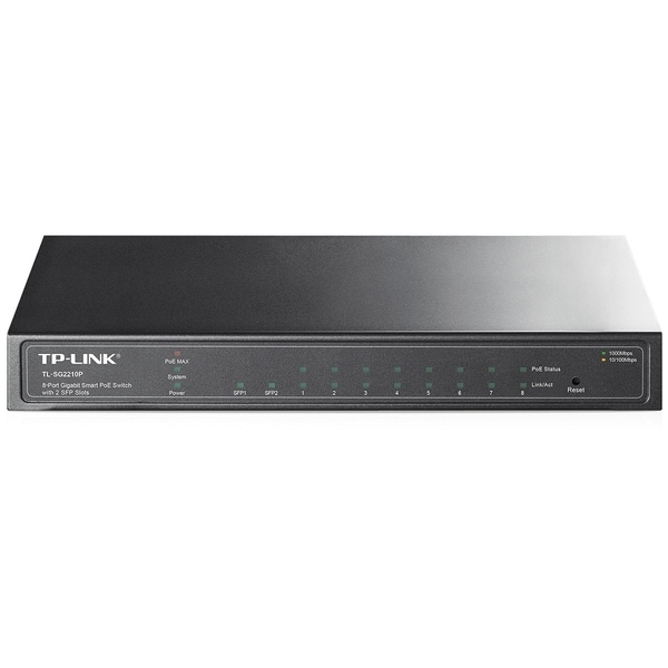 TP-LINK 8-Port Gigabit Smart PoE Switch with 2 SFP Slots
