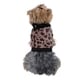 Insten Fleece Leopard Print Dop Pullover/Sweatshirt