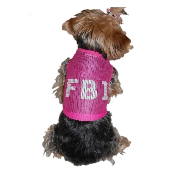 Insten Dog puppy Clothes Pet Dress T-Shirt Costume Secret Agent FBI