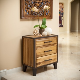 Christopher Knight Home Luna Acacia Wood Three Drawer Cabinet