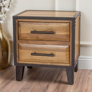 Special Prices Christopher Knight Home Luna Acacia Wood Two Drawer Night Stand