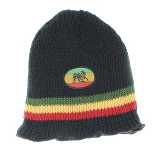 Unisex Hand-knit Rasta Reggae Beanie (Nepal)-Image