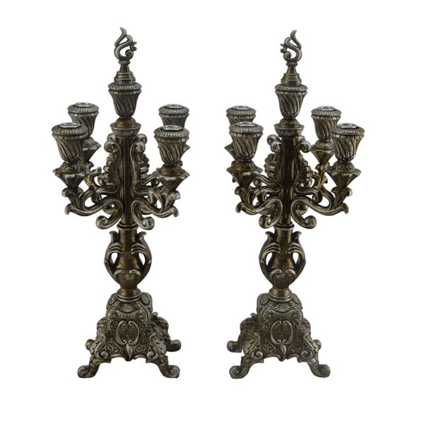 21inch Vintagestyle Mantle Candle Holders (Set of 2) 16586229