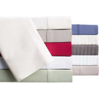 Brielle Egyptian Cotton 400 Thread Count Sateen Sheet or Pillowcase Set