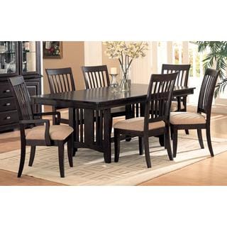 Buy Cheap Monroe Dark Cappuccino Slat-back 7-piece Dining Set