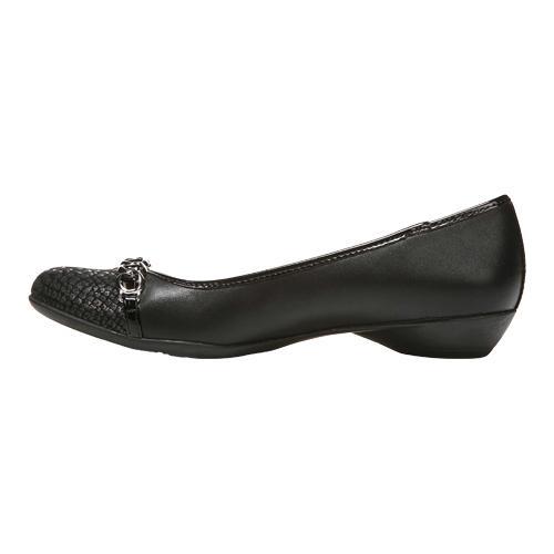 Women's Naturalizer Haloe Slip-On Black/Pewter Smooth Dolce Polyurethane