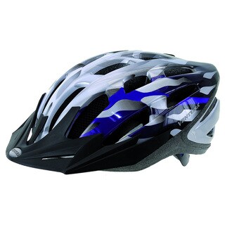 Silver/ Blue In-Mold Helmet-Image