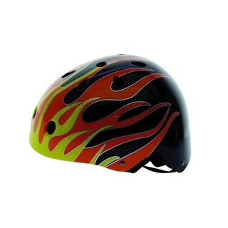 Black Flames Freestyle Helmet-Image