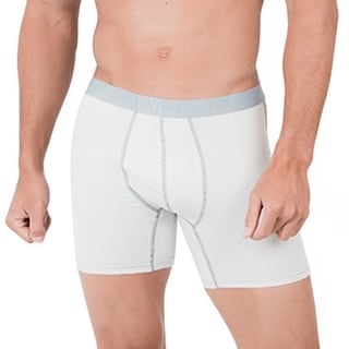 Men's Grey Cotton Boxer Briefs (Set of 2)-Image