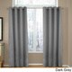 Grand Luxe Madison Linen Chenille Grommet Top Curtain Panel