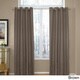 Grand Luxe Madison Linen Chenille Grommet Top Curtain Panel
