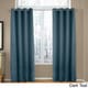 Grand Luxe Madison Linen Chenille Grommet Top Curtain Panel