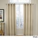 Grand Luxe Madison Linen Chenille Grommet Top Curtain Panel