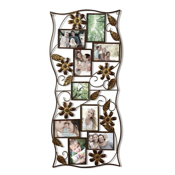 Adeco 9-opening Iron Collage Wall Hanging Photo Frame - 16589697