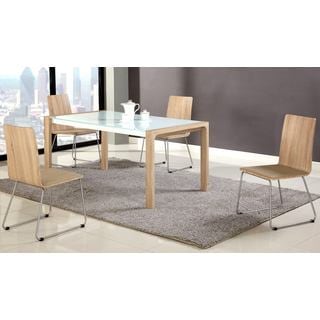 Cheap Chintaly Alicia Wood Panel Extendable Dining Set