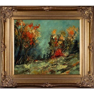 Save Price Pol Ledent 'Autumn landscape 452101' Framed Print Art