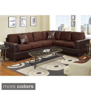 Low Price Palermo Corner Sectional with Free Accent Pillows