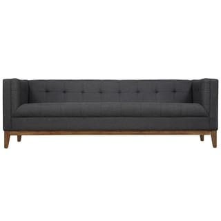 (^.^)/  Gavin Grey Linen Sofa