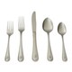 RiverRidge Monogrammed Stainless Steel Beaded 46-piece Flatware Set