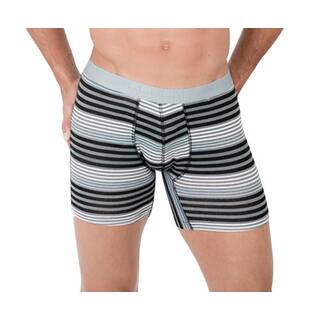 Men's Blue Mid-length Boxer Briefs-Image