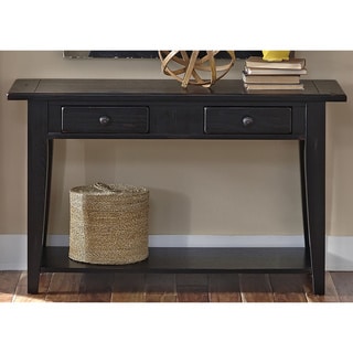 Online Specials  Liberty Rustic Black Traditional Sofa Table
