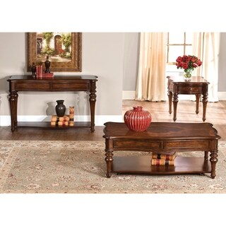For sale Liberty Cherry and Walnut Burl Cocktail Table