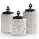 Antique White Canisters (Set of 3)
