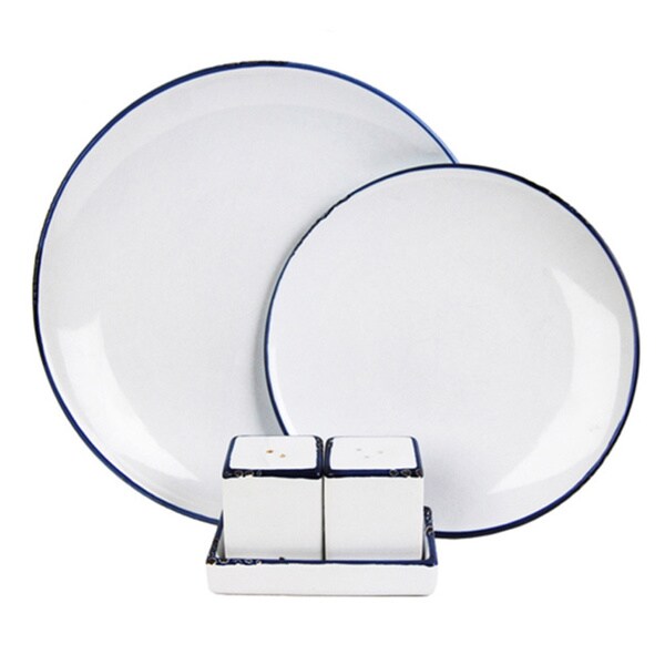 Handmade Enamel 15piece Dinner Set 16598125 Shopping