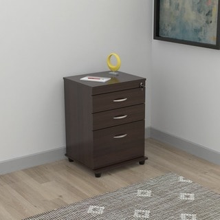Inval 3-drawer Espresso File Cabinet