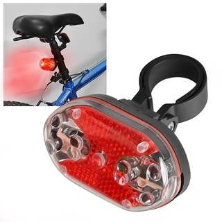 BasAcc 9 LED Safety Bicycle Rear Tail Lamp Head Flash Light Torch-Image