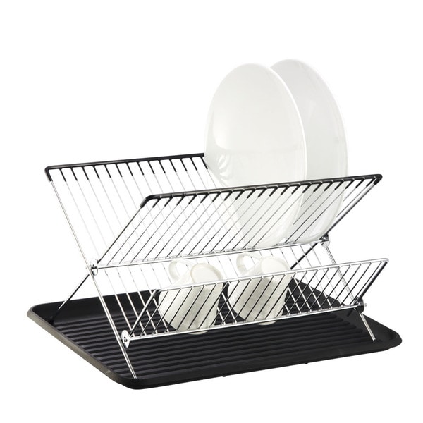 Small Folding Metal Wire Dish Rack Overstock Shopping The Best