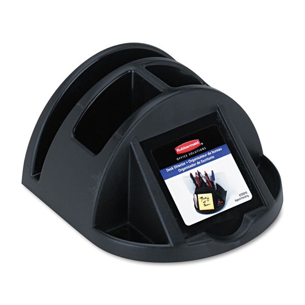 Rubbermaid Regeneration Black Plastic Desk Director