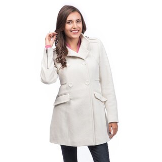 Maralyn &amp; Me Women's Fitted Double Breasted Coat-Image