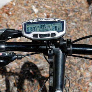 Gearonic LCD Mountable Bike Bicycle Cycling Computer Odometer Speedometer-Image