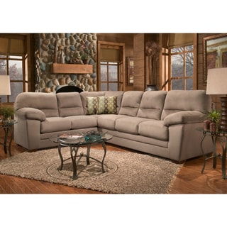 Find Cheap Price Bristol Cobblestone Microsuede 2-piece Sectional