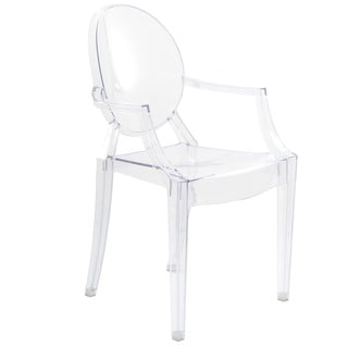 Best Shopping Burton Ghost Style Clear Dining Armchair
