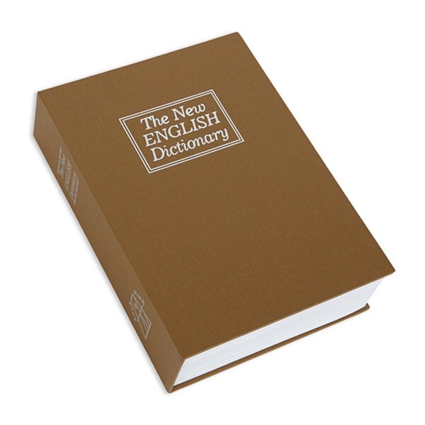 Bulldog Deluxe Diversion Tan Book Safe with Combination Lock