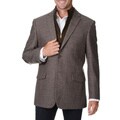 Prontomoda Europa Men's Brown Wool/ Silk Sportcoat