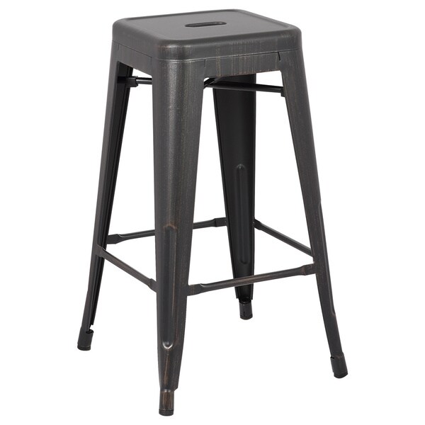 Vintage Industrial 24inch Stools (Set of 2) 16612444