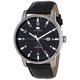 Tommy Hilfiger Men's 1710330 Geore Black Dial and Leather Strap Watch 