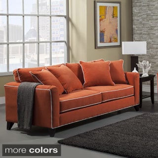 Best Shopping Furniture of America Alton Contemporary Chenille Sofa