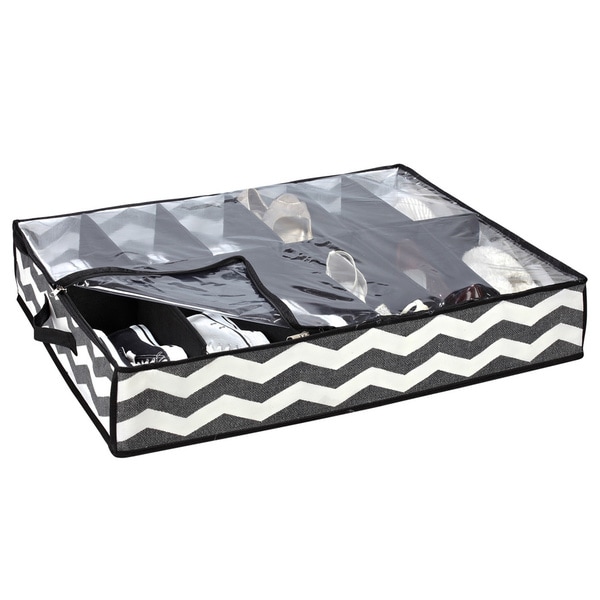 The Macbeth Collection Chevron Printed Under-the-Bed Shoe Box