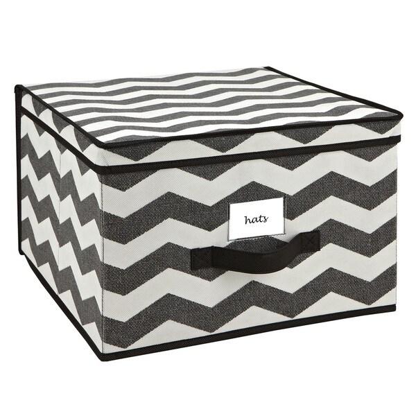 The Macbeth Collection Jumbo Chevron Printed Storage Box
