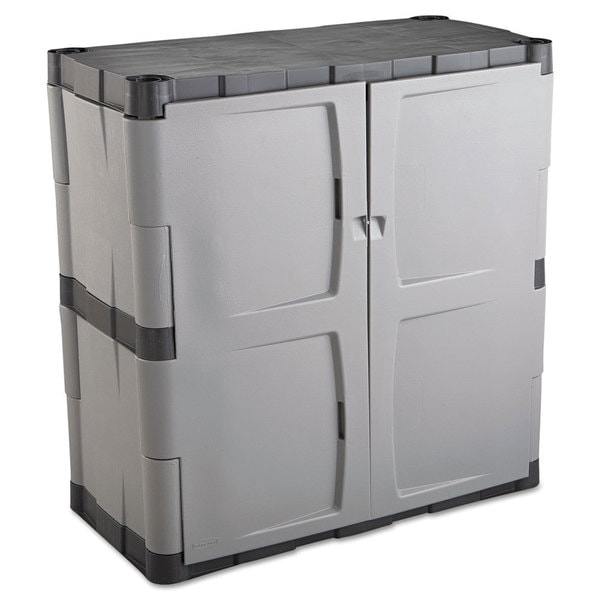 HON Easy-to-Assemble Light Grey 36 x 18 x 72 Storage Cabinet